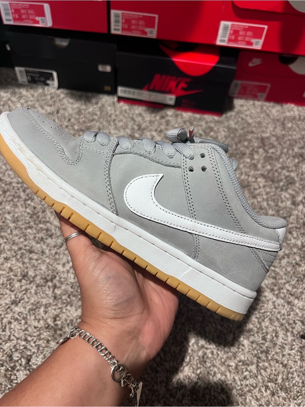 Nike SB Dunk Low Pro Wolf Grey M 7.5/W 9